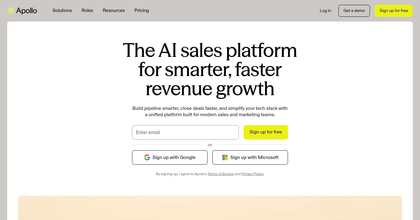Apollo.io B2B prospecting platform