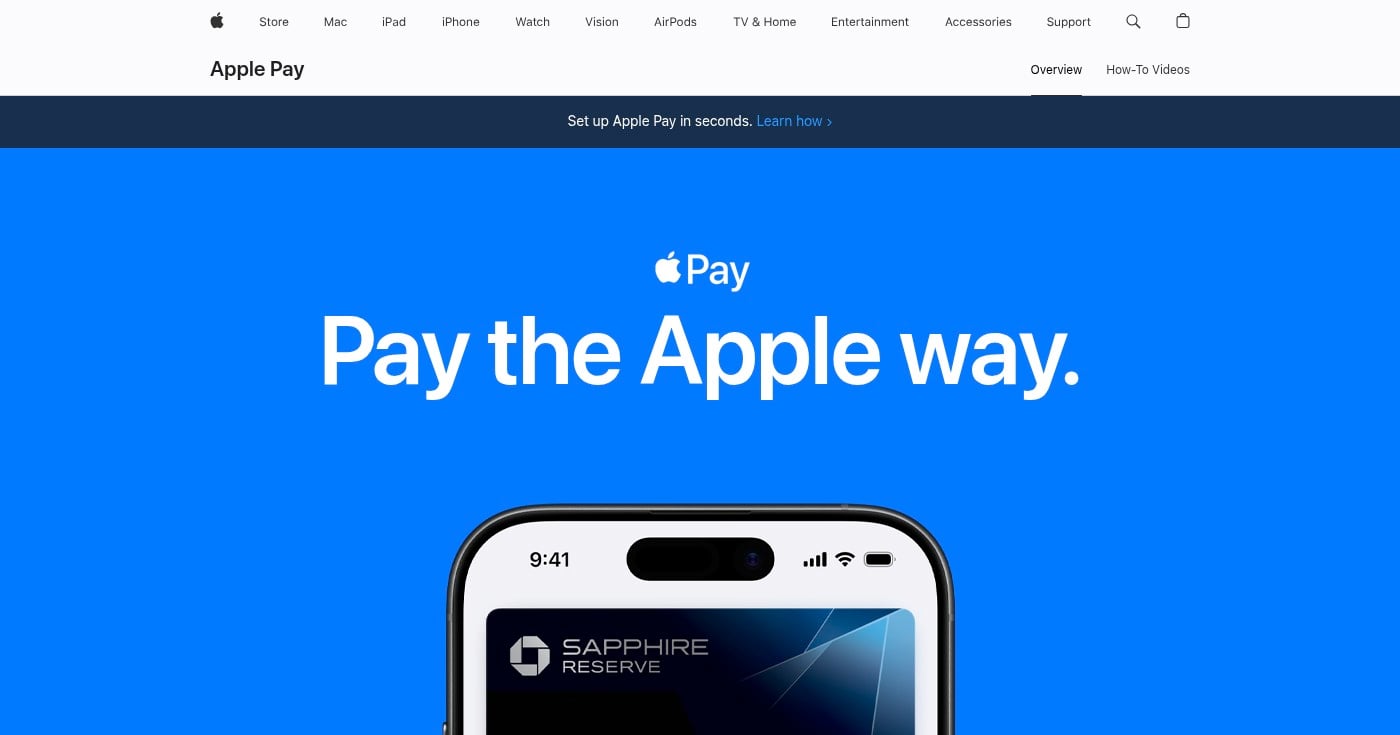 Apple Pay on iPhone official page