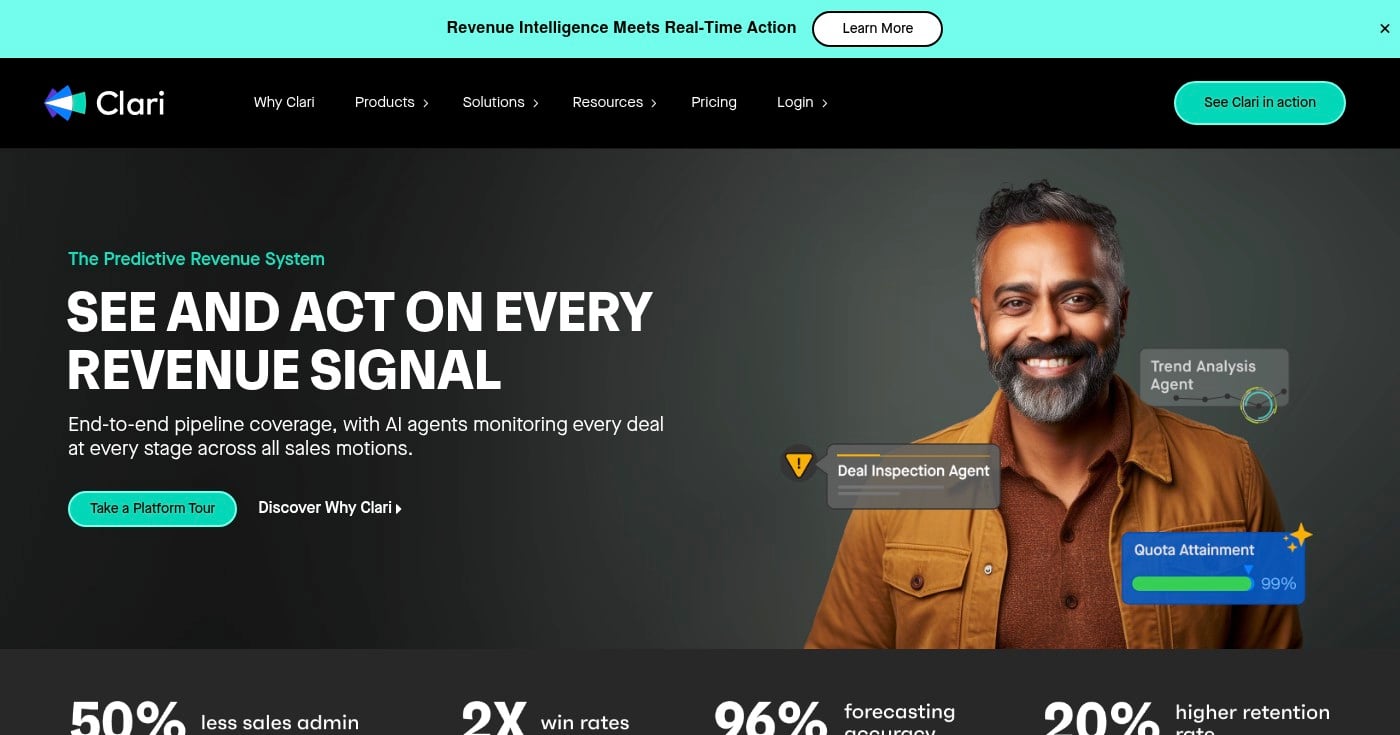 Clari revenue forecasting platform